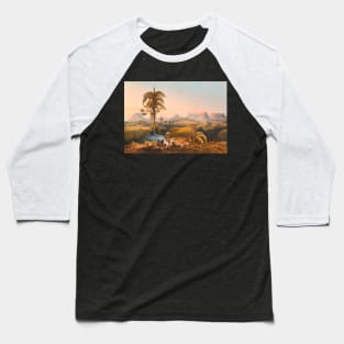 Indigenous warrior around a campfire Baseball T-Shirt